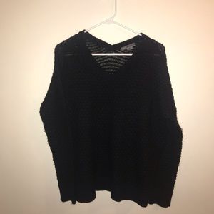 Vince black textured sweater.